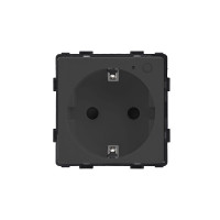 ELEMENT ZIGBEE GERMAN TYPE SOCKET, BLACK                                                                                                                                                                                                                       