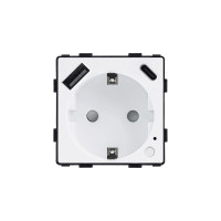 ELEMENT ZIGBEE GERMAN SOCKET+USB, WHITE                                                                                                                                                                                                                        