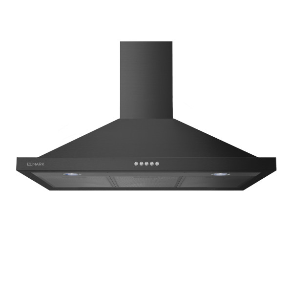 Pyramid wall mounted hood EL-90A09BL 440m³/h black                                                                                                                                                                                                             