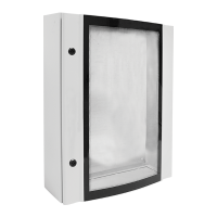 METAL DISTRIBUTION BOARD ELOX 65/45/15 TEMPERED GLASS, IP55                                                                                                                                                                                                    