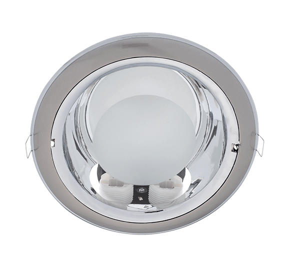 GL206 DOWNLIGHT 2XG24 SATIN NICKEL/CHROME MODEL 2