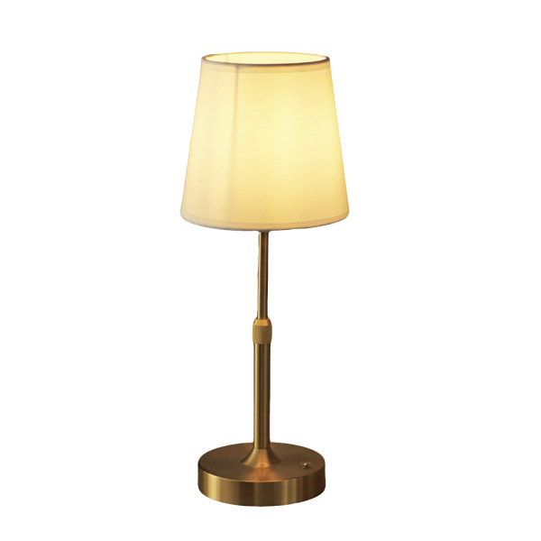 Dimmable LED Table Lamp 2700K Warm Light, Rechargeable, Gold