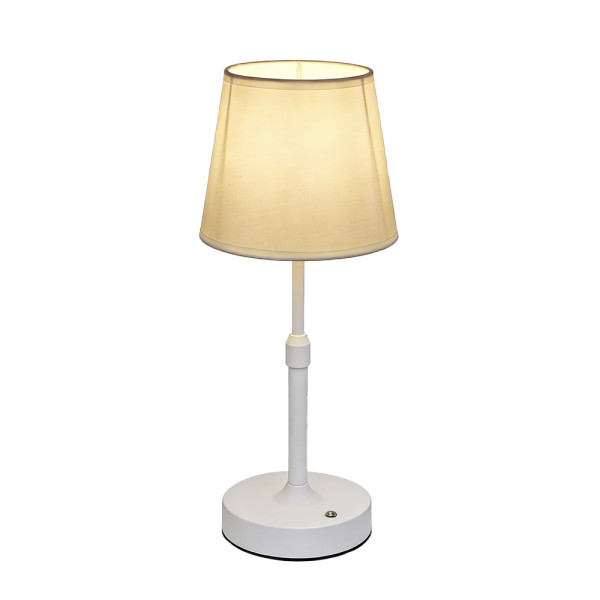 Dimmable LED Table Lamp 2700K Warm Light, Rechargeable, White