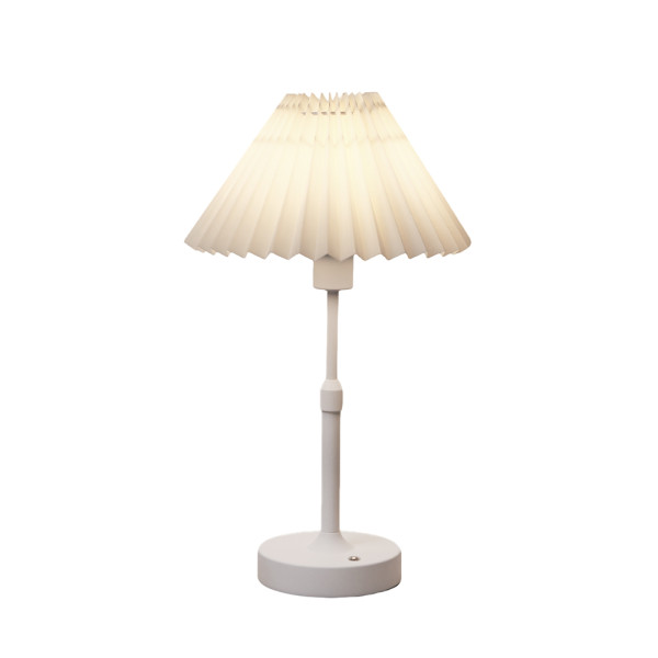 Dimmable LED Table Lamp 2700K Warm Light, Rechargeable, White