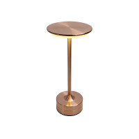 3CCT LED Touch Table Lamp, Rechargeable, Adjustable White Light, Rose Gold