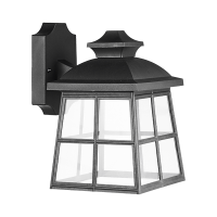 CARL LANTERN DOWN 1XE27 BLACK IP44