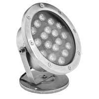 LED UNDERWATER LIGHT 12W RGB, IP68 WITH REMOTE