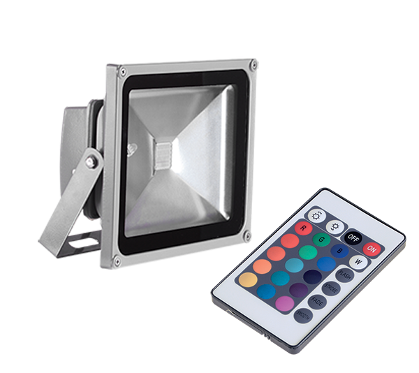 VEGA30RGB RGB LED FLOODLIGHT 30W WITH IR REMOTE CONTROL                                                                                                                                                                                                        