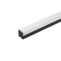 EL-28CR PROFILE FOR LED STRIP 2.5M ОМ, BLACK                                                                                                                                                                                                                   