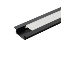 EL-87CR PROFILE FOR LED STRIP 2.5M, BLACK                                                                                                                                                                                                                      