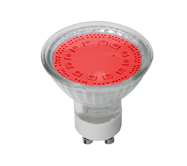 LED LAMP SMD2835 3W GU10 230V 3000K RED                                                                                                                                                                                                                        