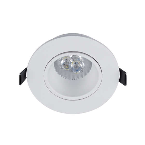 LED ПЛАСТМАСОВА КРЪГЛА ЛУНА 6W GU10 6400K БЯЛА                                                                                                                                                                                                                 