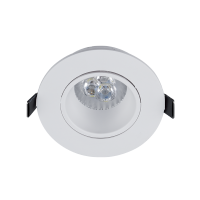 LED ПЛАСТМАСОВА КРЪГЛА ЛУНА 6W GU10 2700K БЯЛА                                                                                                                                                                                                                 