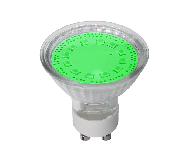 LED LAMP SMD2835 3W GU10 230V 3000K GREEN                                                                                                                                                                                                                      