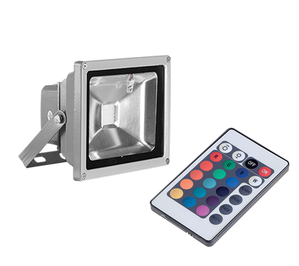 VEGA20RGB RGB LED FLOODLIGHT 20W WITH IR REMOTE CONTROL                                                                                                                                                                                                        